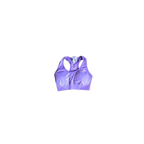Gymshark Purple and White Racerback Sports Bra - Picture 1 of 5